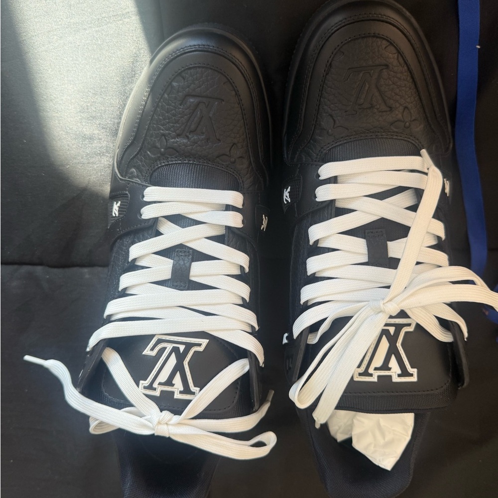 Louis Vuitton Black and White Sneakers